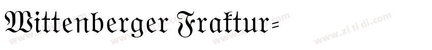 Wittenberger Fraktur字体转换